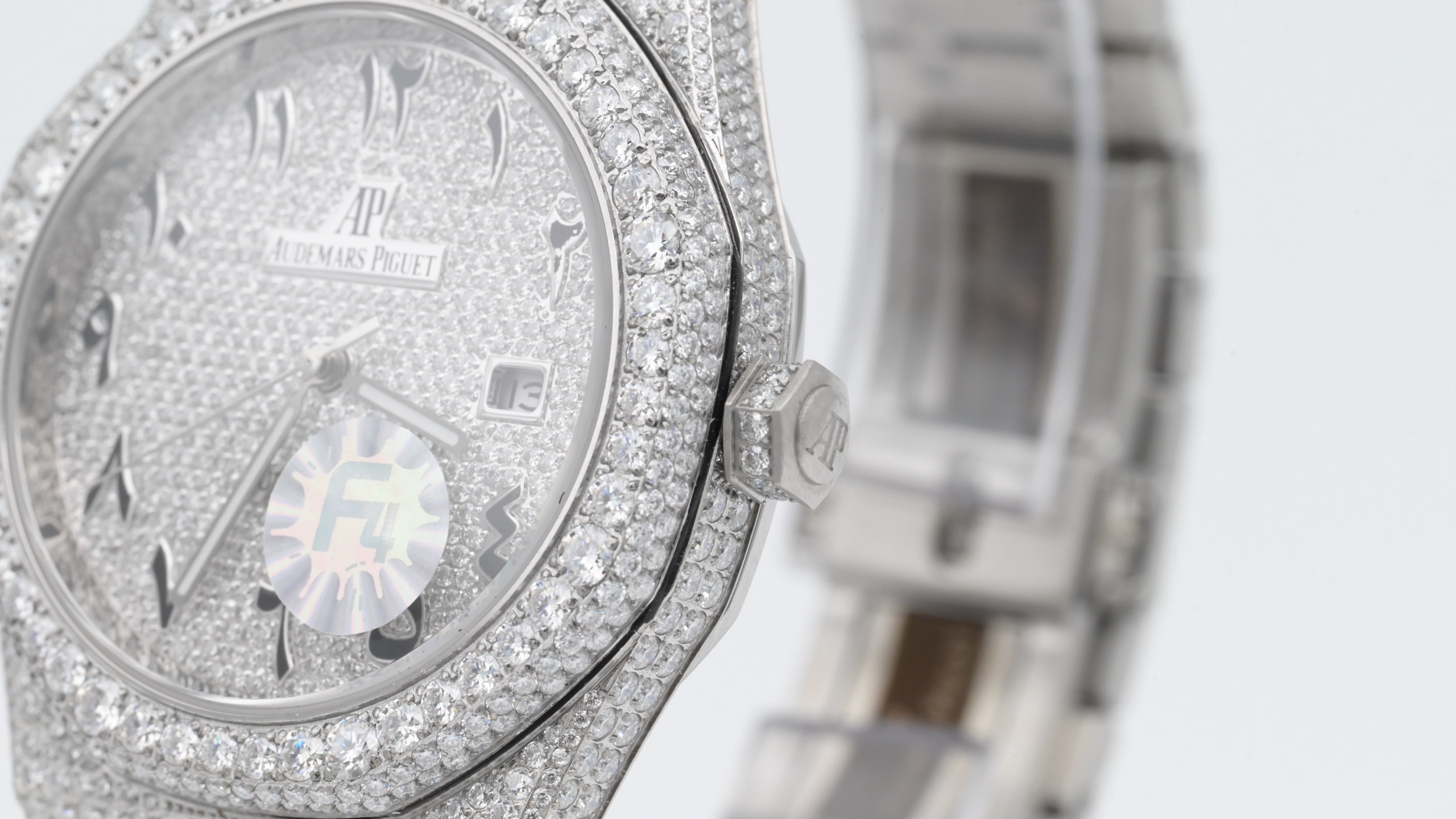 AUDIEMAS PIGUET オーデマピゲ メンズ 腕時計 フラワー-setting 計算機式 リューズ 40mm ホワイト - 画像 5