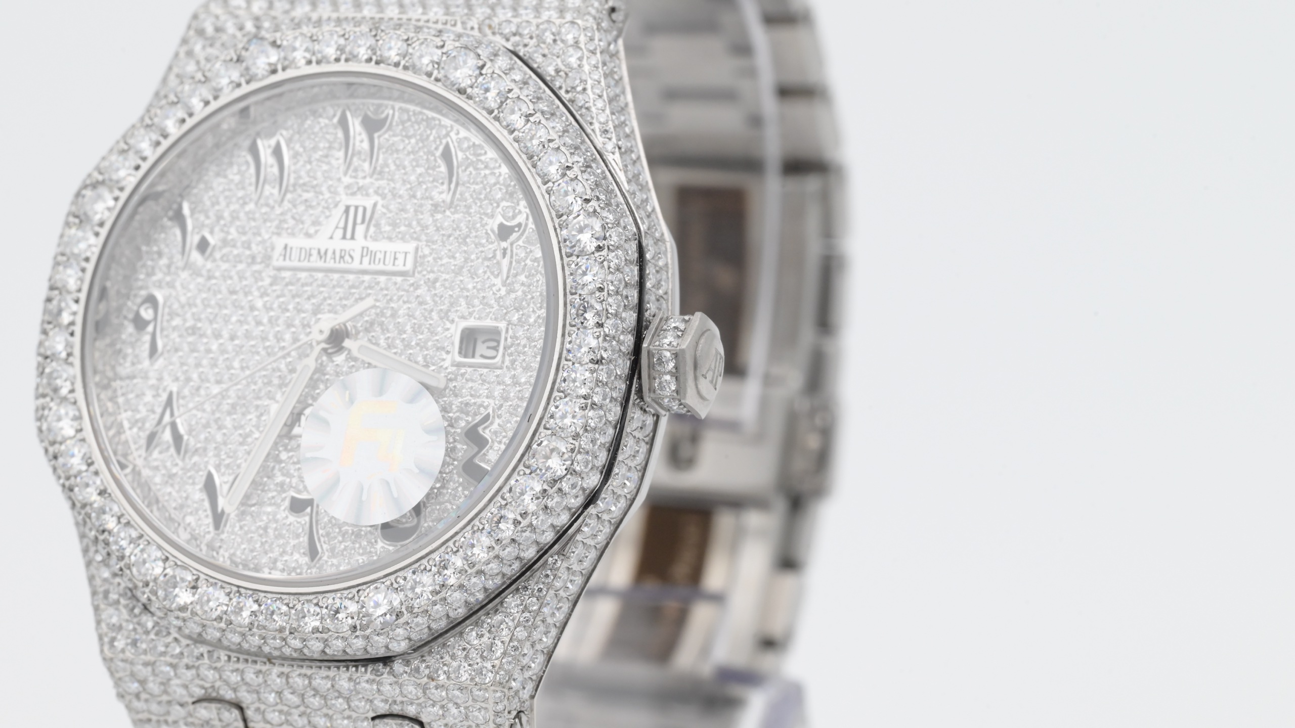AUDIEMAS PIGUET オーデマピゲ メンズ 腕時計 フラワー-setting 計算機式 リューズ 40mm ホワイト - 画像 6