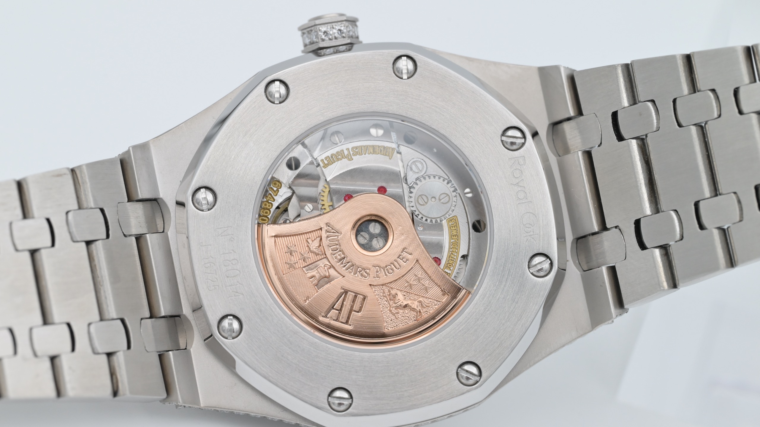 AUDIEMAS PIGUET オーデマピゲ メンズ 腕時計 フラワー-setting 計算機式 リューズ 40mm ホワイト - 画像 9