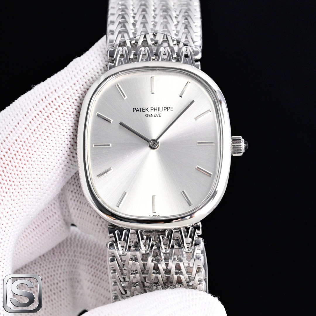 PATEK PHILIPPE パテックフィリップ 腕時計 レディース ドーム型 メッシュ ベルト シルバー - 画像 1