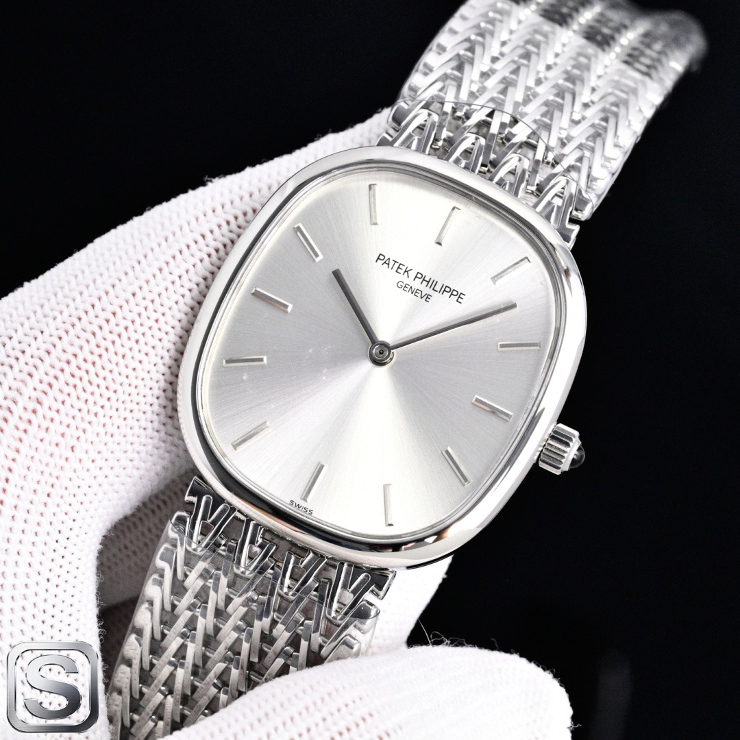 PATEK PHILIPPE パテックフィリップ 腕時計 レディース ドーム型 メッシュ ベルト シルバー - 画像 3
