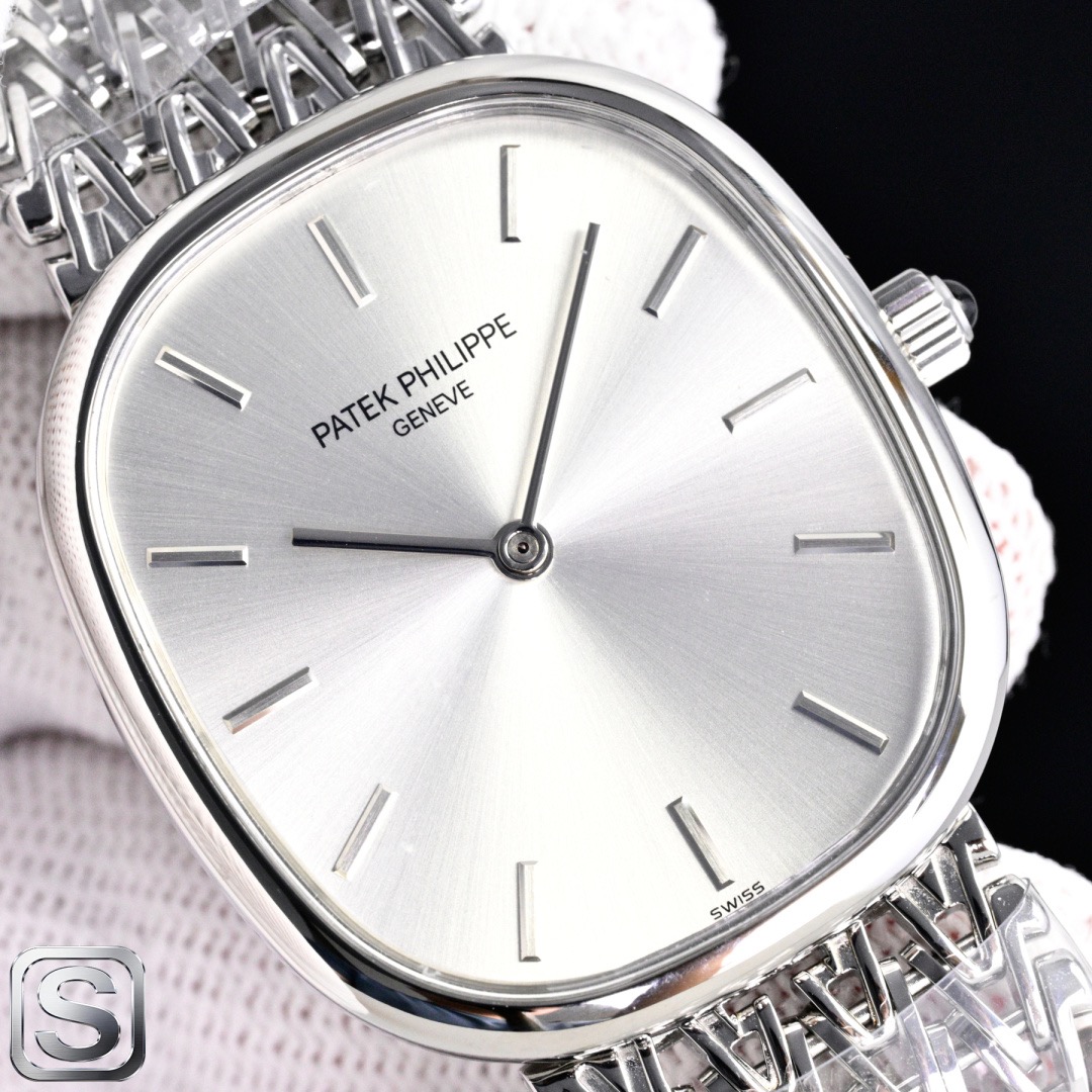 PATEK PHILIPPE パテックフィリップ 腕時計 レディース ドーム型 メッシュ ベルト シルバー - 画像 4