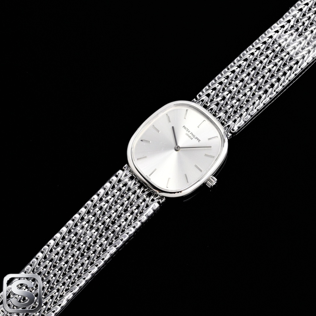 PATEK PHILIPPE パテックフィリップ 腕時計 レディース ドーム型 メッシュ ベルト シルバー - 画像 9