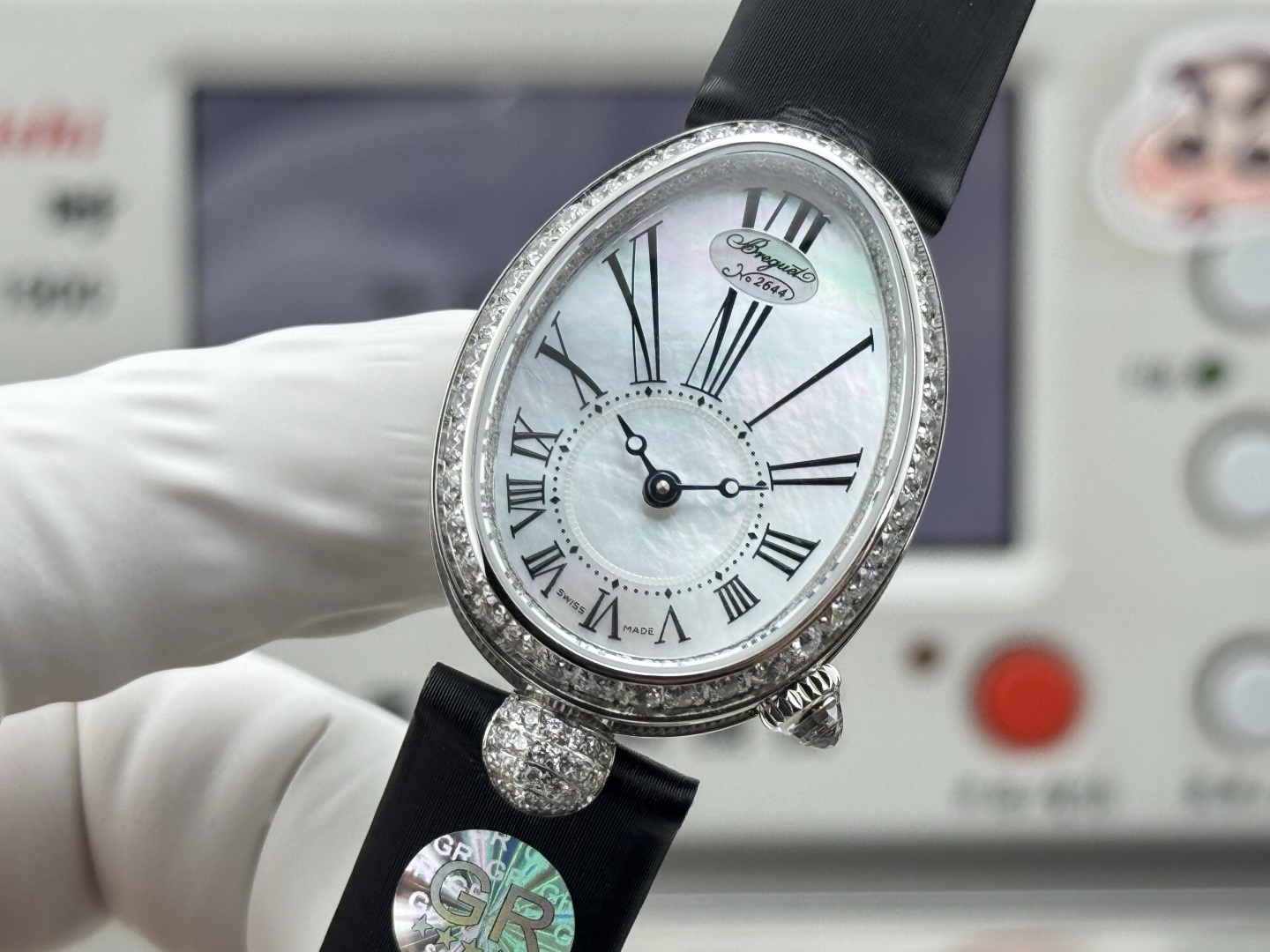BREGUET ブルゲー ブルゲー レディース 腕時計 オーバル型 本革 ブラック - 画像 5