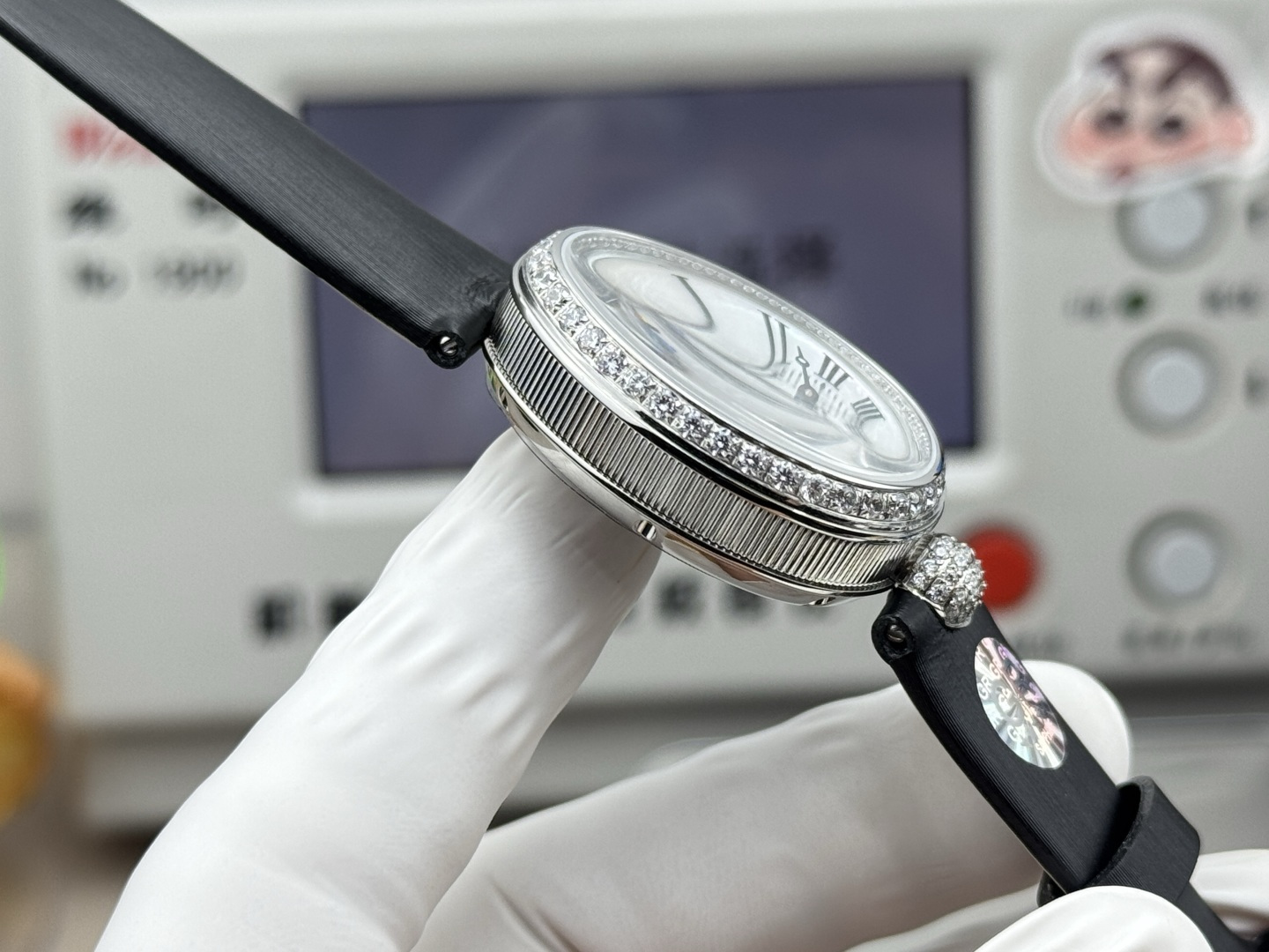 BREGUET ブルゲー ブルゲー レディース 腕時計 オーバル型 本革 ブラック - 画像 6