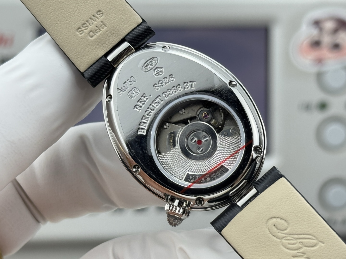 BREGUET ブルゲー ブルゲー レディース 腕時計 オーバル型 本革 ブラック - 画像 8