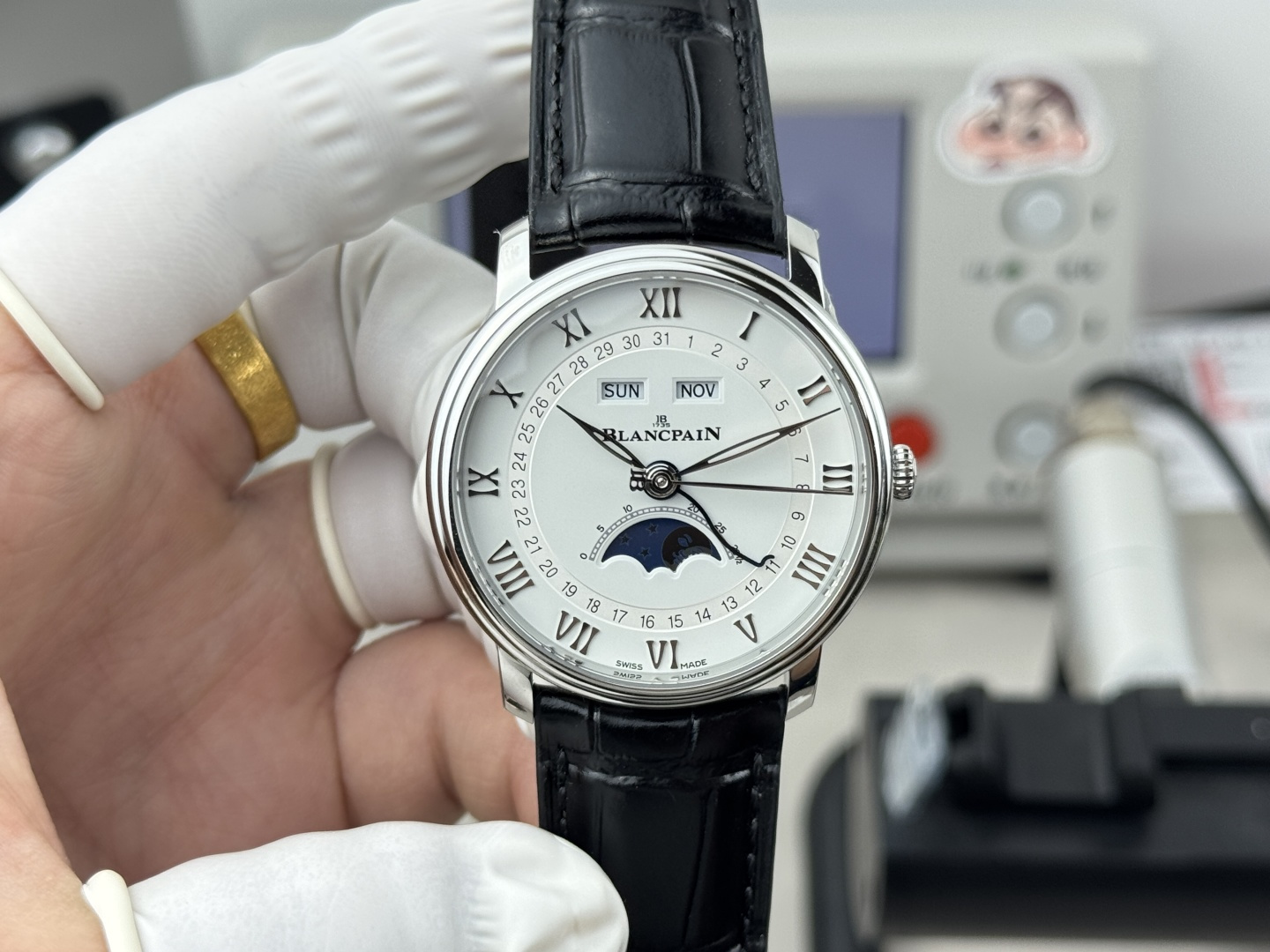 BLANCPAIN ブランパン 腕時計 メンズ 自動巻き 全日歴 月相 ブラック