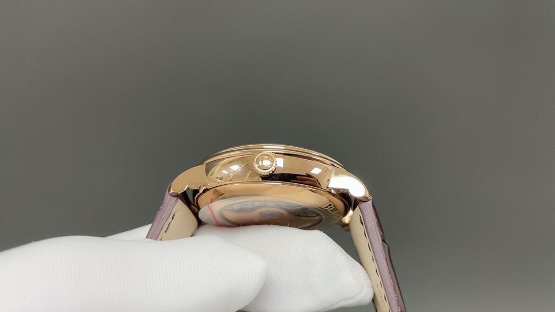 BLANCPAIN ブランパン 腕時計 メンズ 全自動巻き 月相表示 40mm ブラウン レザー - 画像 4