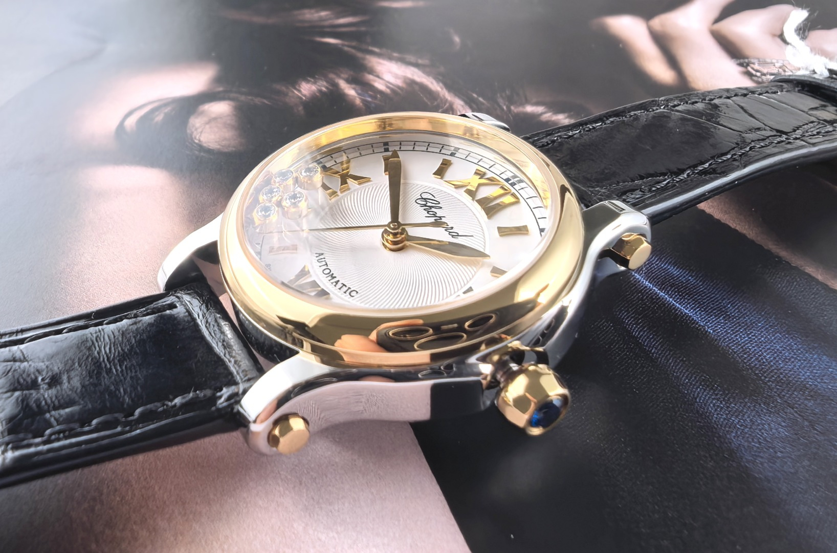 CHANEL シャネル ハッピースポーツ 腕時計 レディース 自動巻き 機械式 30mm ブラック - 画像 2