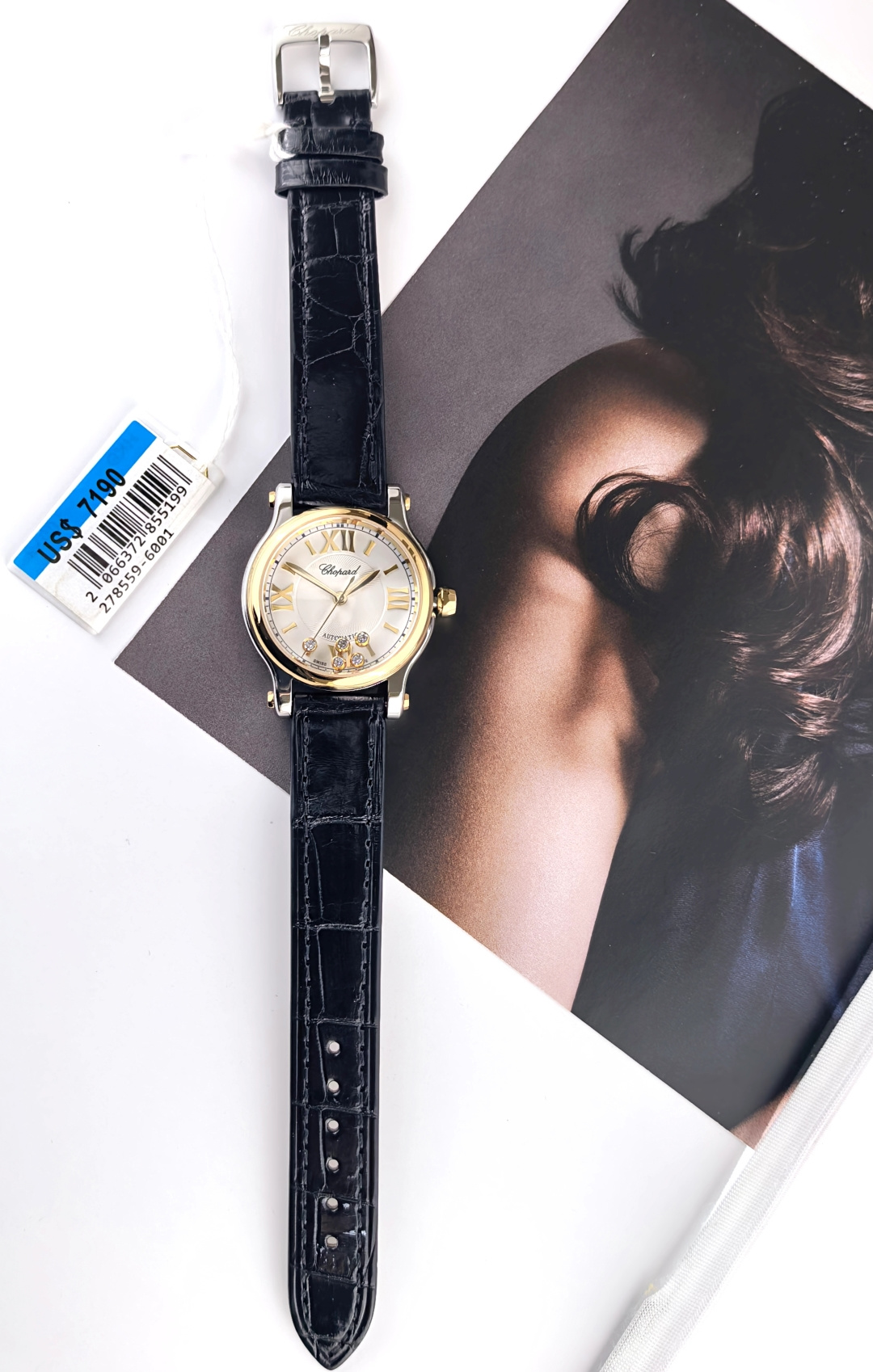 CHANEL シャネル ハッピースポーツ 腕時計 レディース 自動巻き 機械式 30mm ブラック - 画像 5