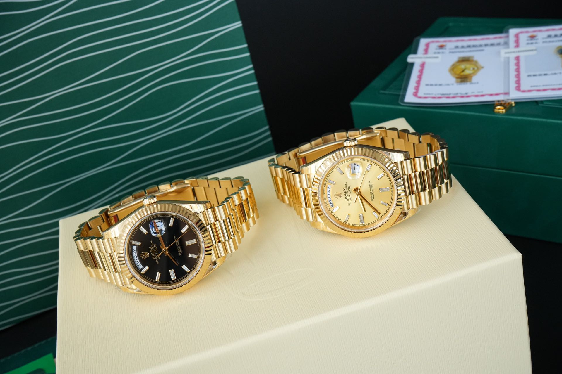 ROLEX ロレックス 星期日 型 腕時計 メンズ 自動巻き 機械式 40mm 18k金 全2色 - 画像 2