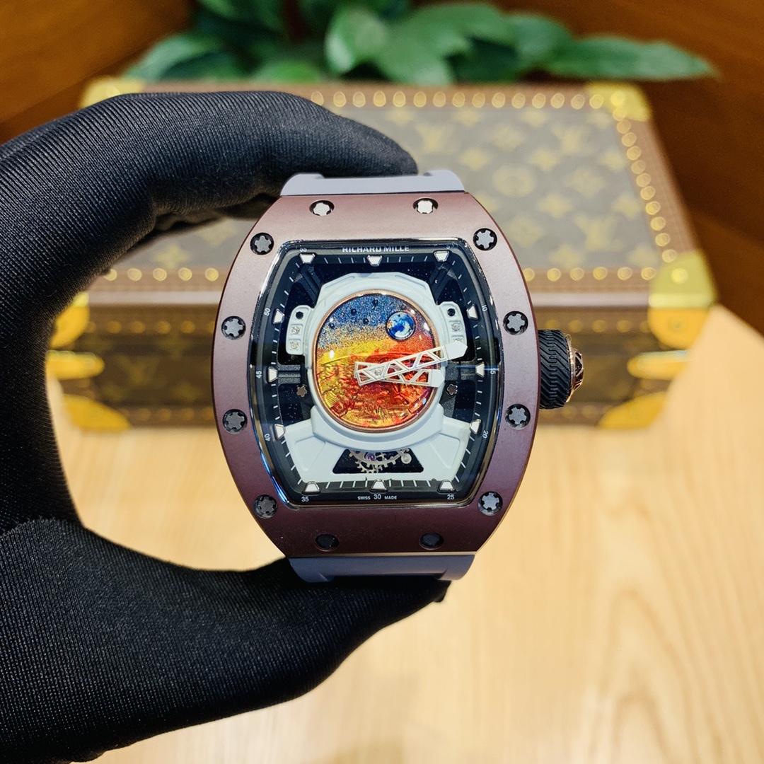 RICHARD MILLE リチャードミル 腕時計 メンズ 陀飛輪 自動巻き タイタン グラファイト ブラック - 画像 7