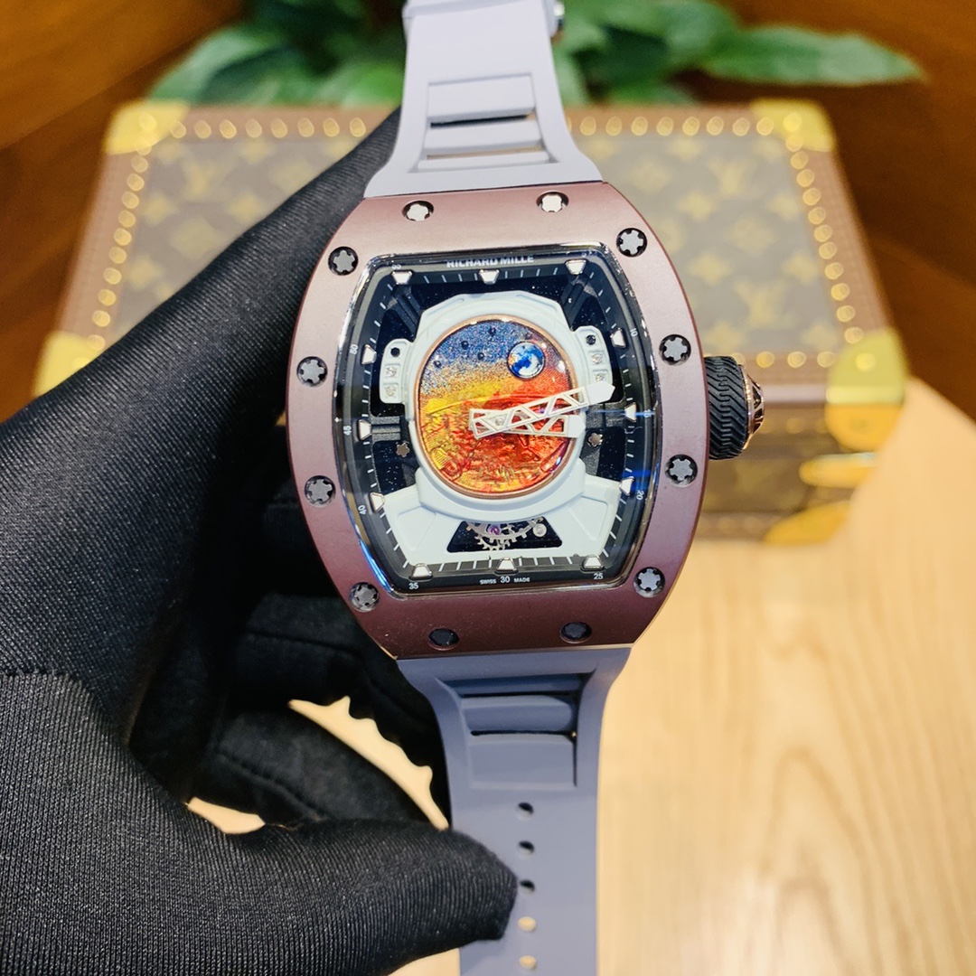RICHARD MILLE リチャードミル 腕時計 メンズ 陀飛輪 自動巻き タイタン グラファイト ブラック - 画像 9