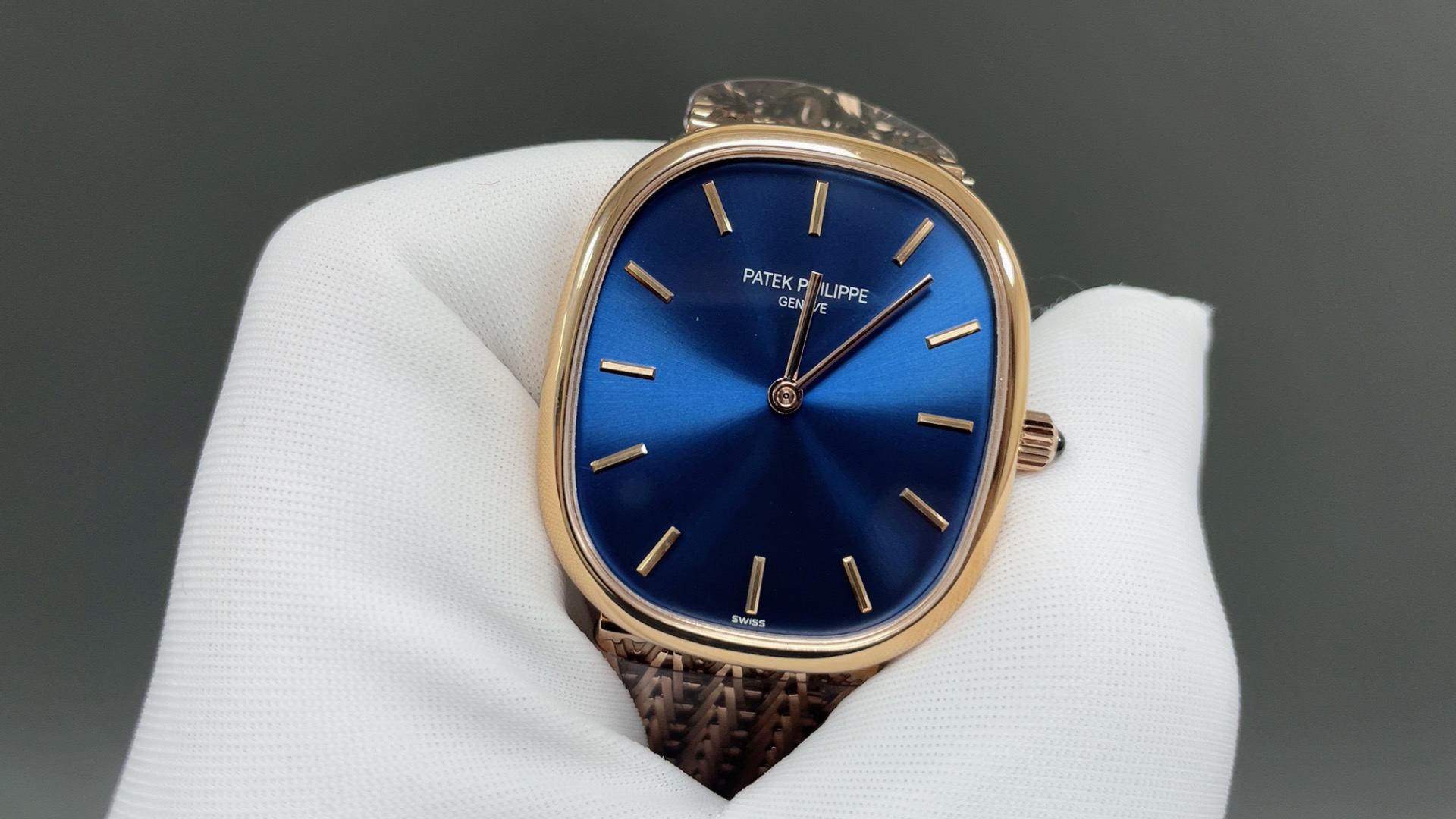 PATEK PHILIPPE パテックフィリップ 腕時計 メンズ 自動巻き 機械式 ブルーダイヤル ローズゴールド 全1色