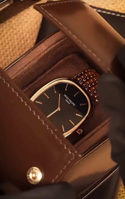PATEK PHILIPPE パテックフィリップ ラウンドウォッチ メンズ ブラック シルバー 鏡面仕上げ