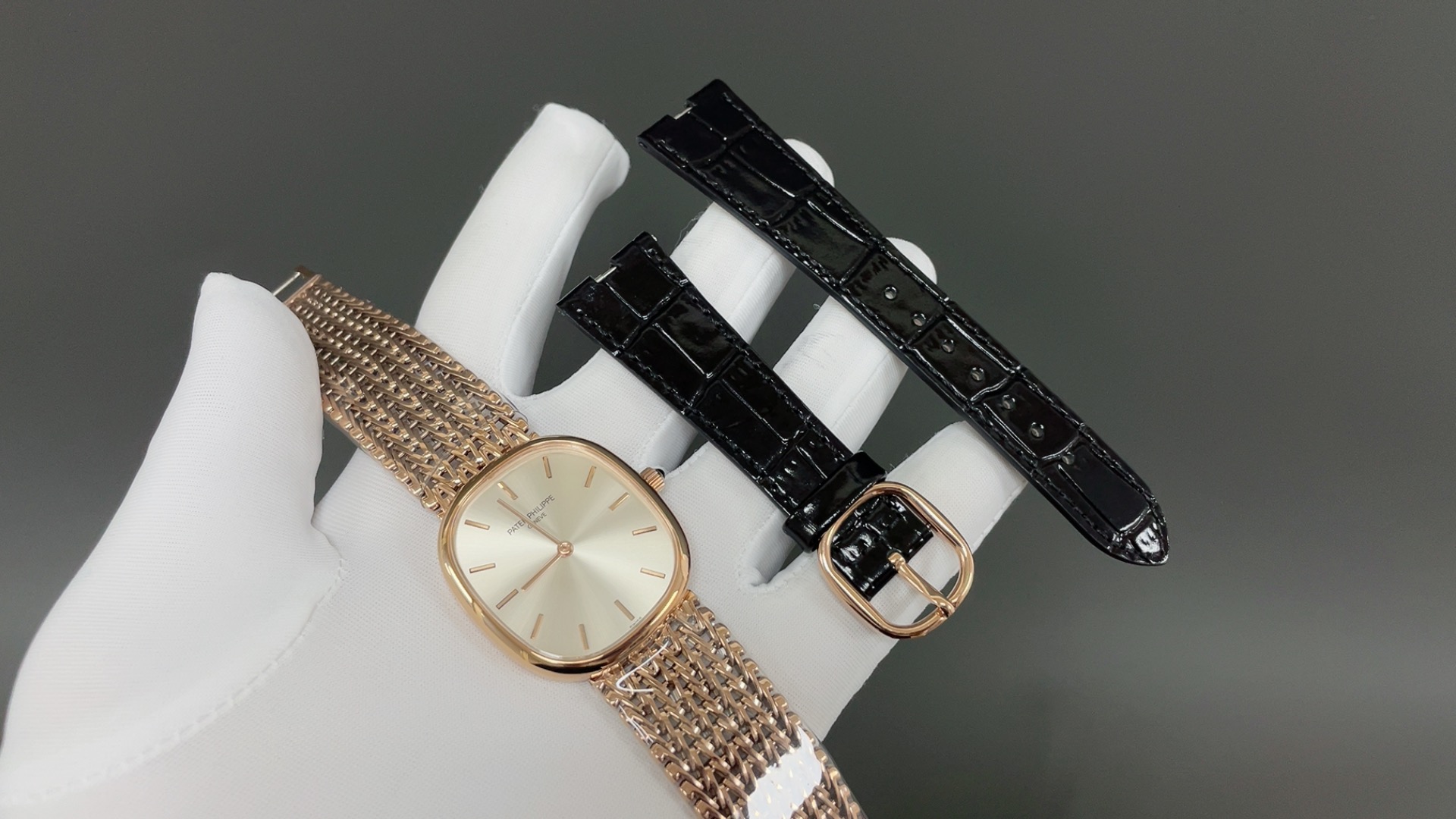 PATEK PHILIPPE パテックフィリップ 腕時計 メンズ 自動巻き 機械式 リングチェーン ローズゴールド - 画像 7