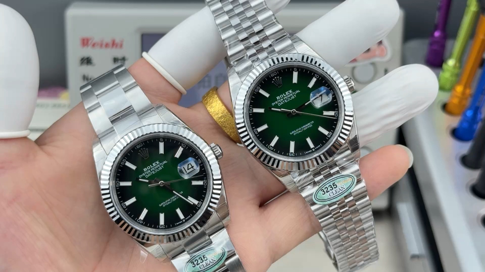 ROLEX ロレックス デイトジャスト 腕時計 メンズ 41mm グリーン デイデイト 3235一体機芯