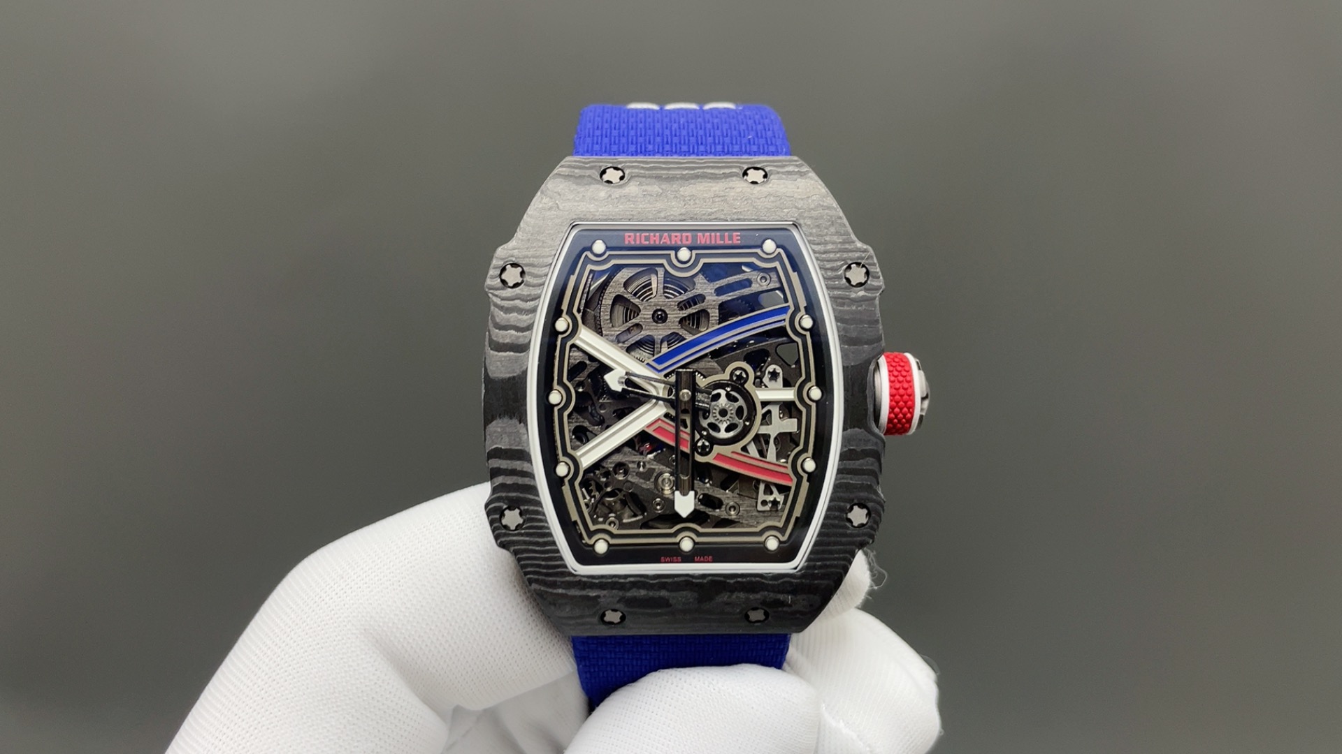 RICHARD MILLE リチャードミル RM67-02 腕時計 メンズ 自動巻き 本革 ブラック ブルー - 画像 1