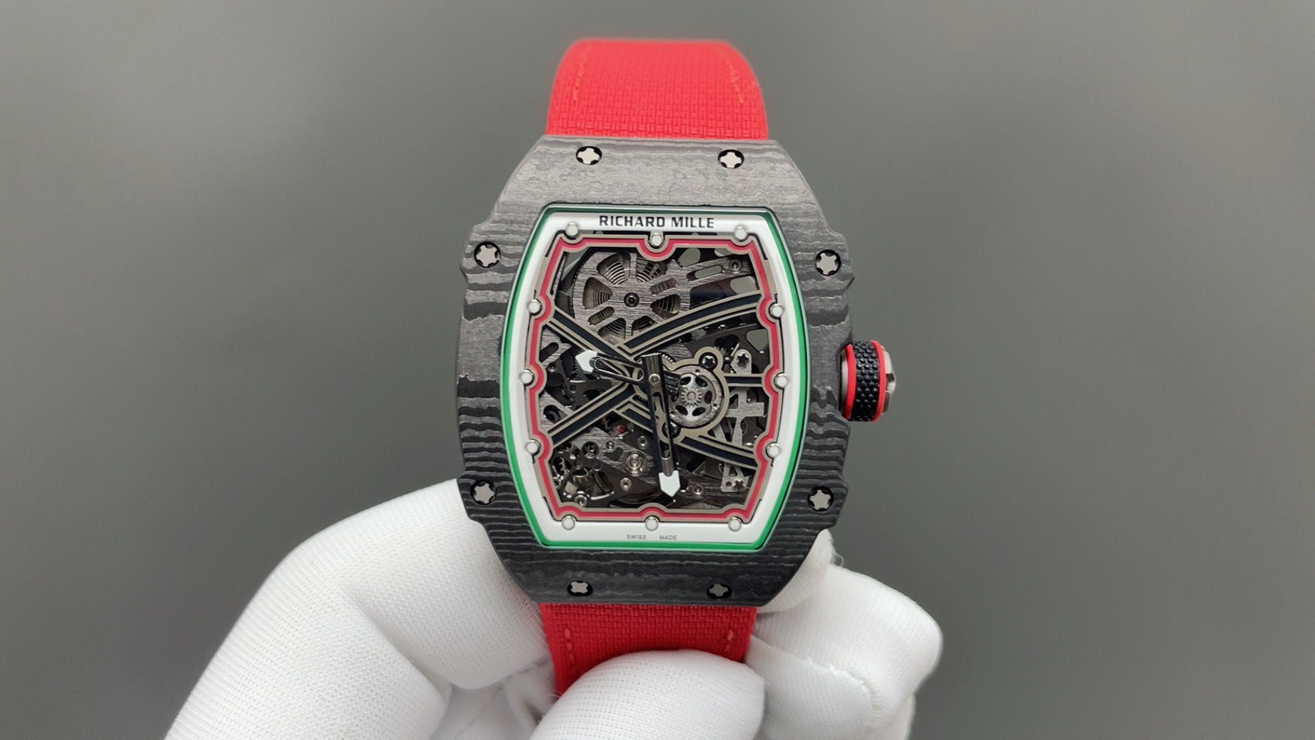 RICHARD MILLE リチャードミル RM67-02 腕時計 メンズ 自動巻き 機械式 38*47*7.8mm レッド