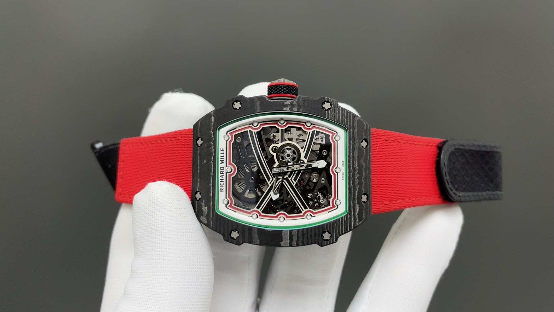 RICHARD MILLE リチャードミル RM67-02 腕時計 メンズ 自動巻き 機械式 38*47*7.8mm レッド - 画像 2
