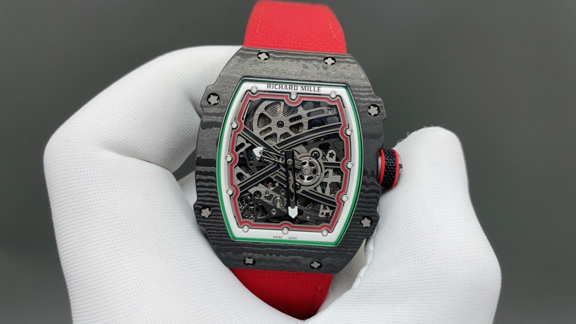 RICHARD MILLE リチャードミル RM67-02 腕時計 メンズ 自動巻き 機械式 38*47*7.8mm レッド - 画像 3
