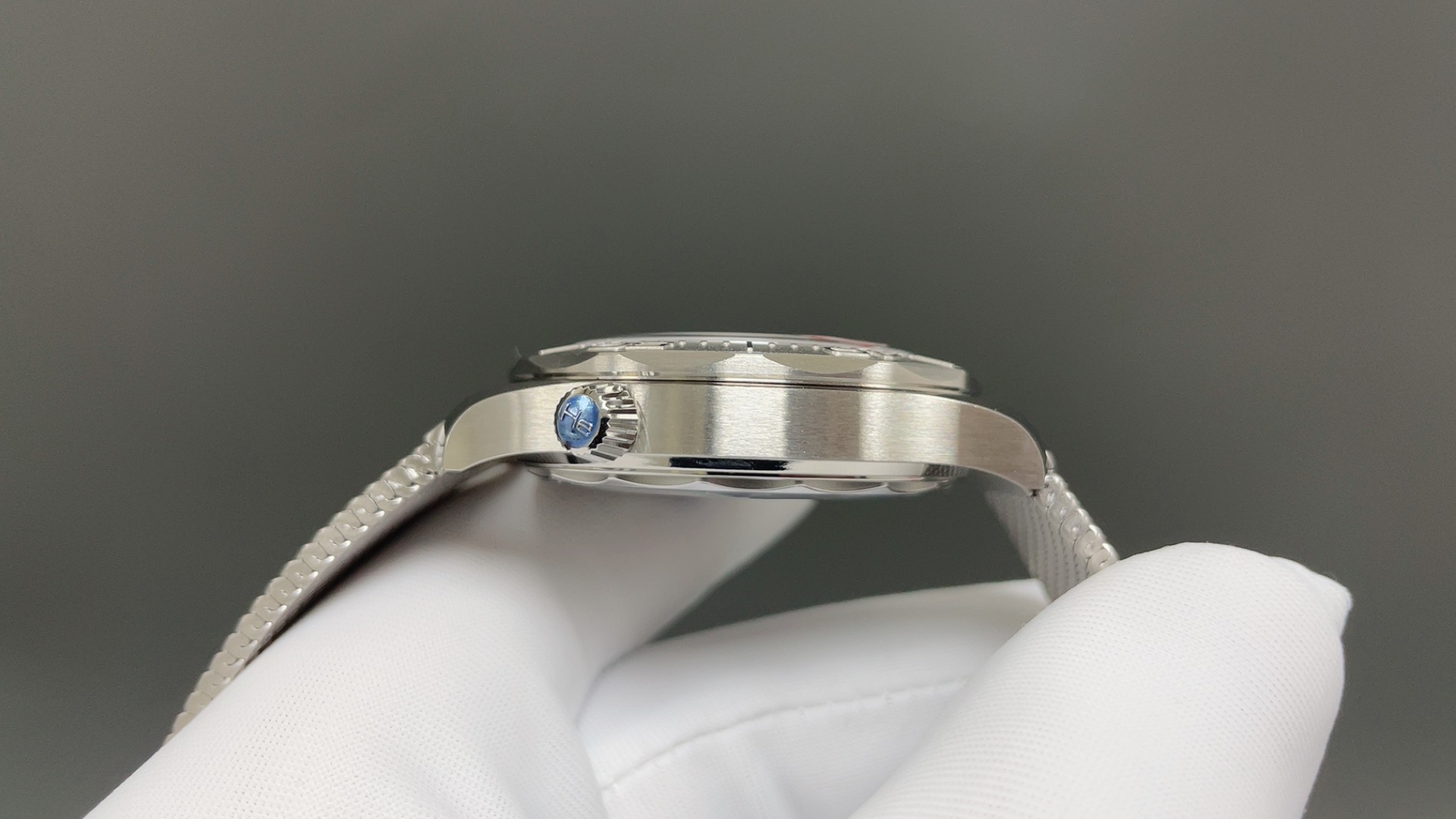 OMEGA オメガ シーマスター 腕時計 メンズ 自動巻き 機械式 42mm メッシュベルト グレー - 画像 5