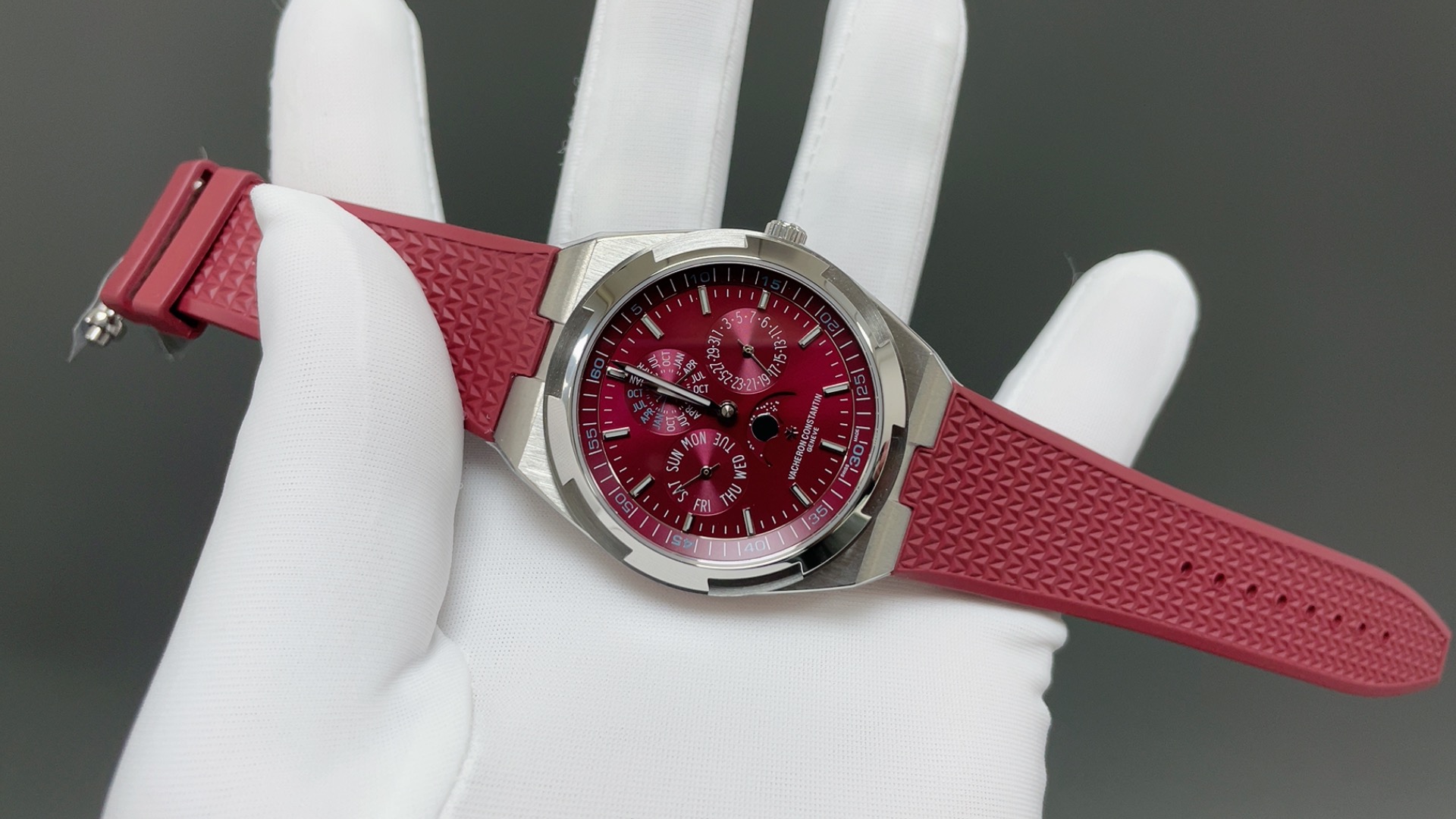 VACHERON CONSTANTIN ヴァシュロンコンスタンタン 縦横四海 腕時計 メンズ 自動巻き 41mm レッド - 画像 2