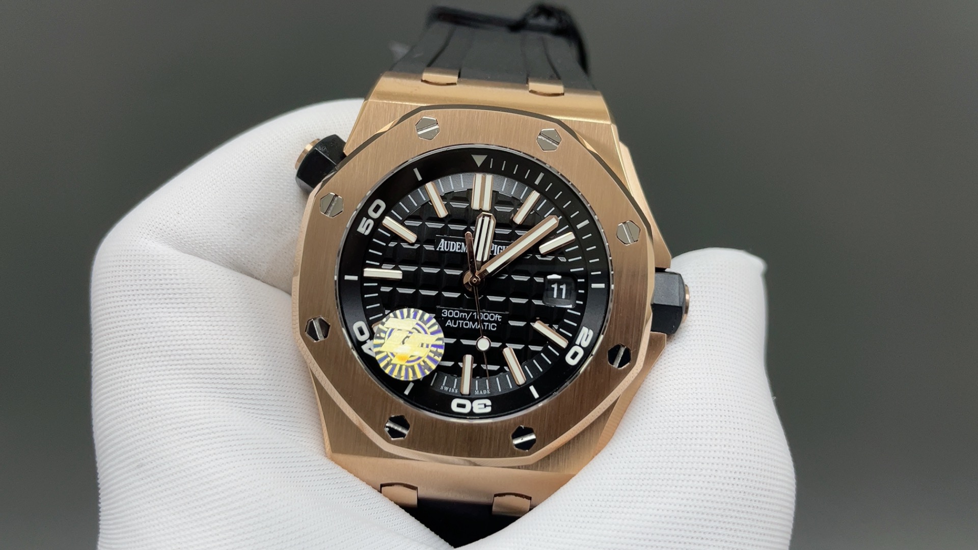 AUDEMARS PIGUET オーデマピゲ メンズ 腕時計 メカニカル 耐衝撃 42mm ローズゴールド ブラック - 画像 3