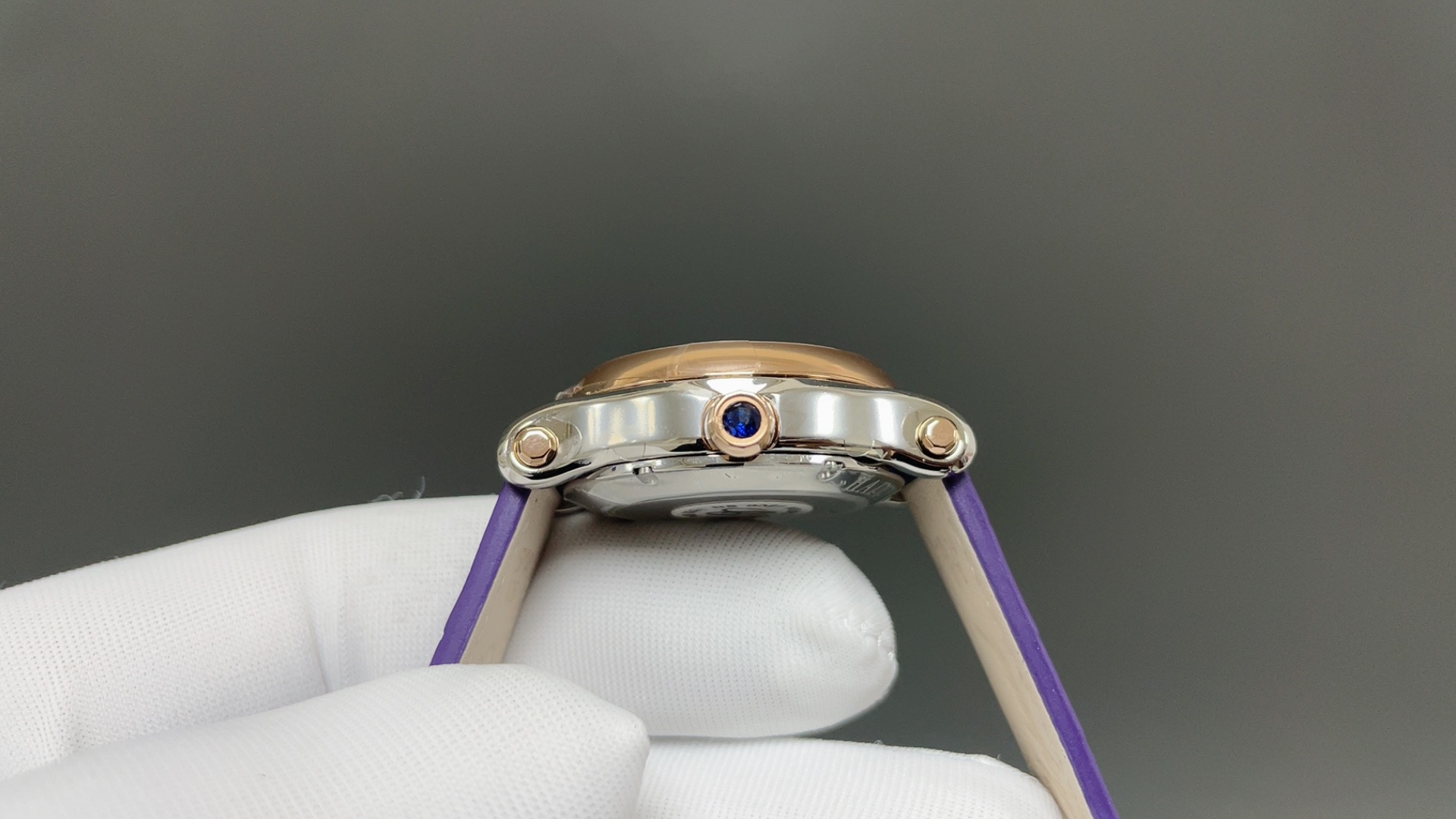 CHOPARD ショパール フェイスウォッチ レディース 自動巻き ダイヤル パープル - 画像 4