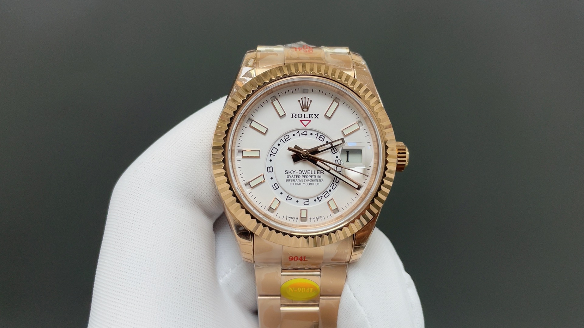 ROLEX ロレックス 縦航者 腕時計 メンズ 自動巻き 42mm ローズゴールド ホワイト