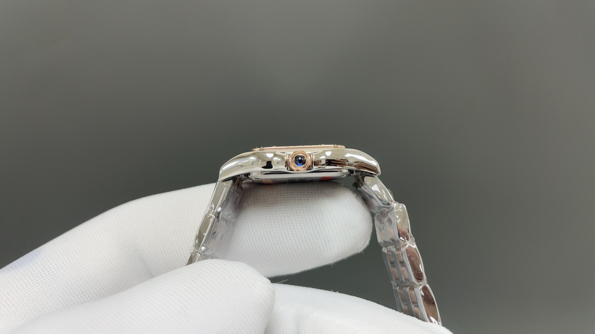 Cartier カルティエ パンテール 腕時計 レディース ダイヤモンド タンク型 27mm ピンクゴールド ホワイト - 画像 4