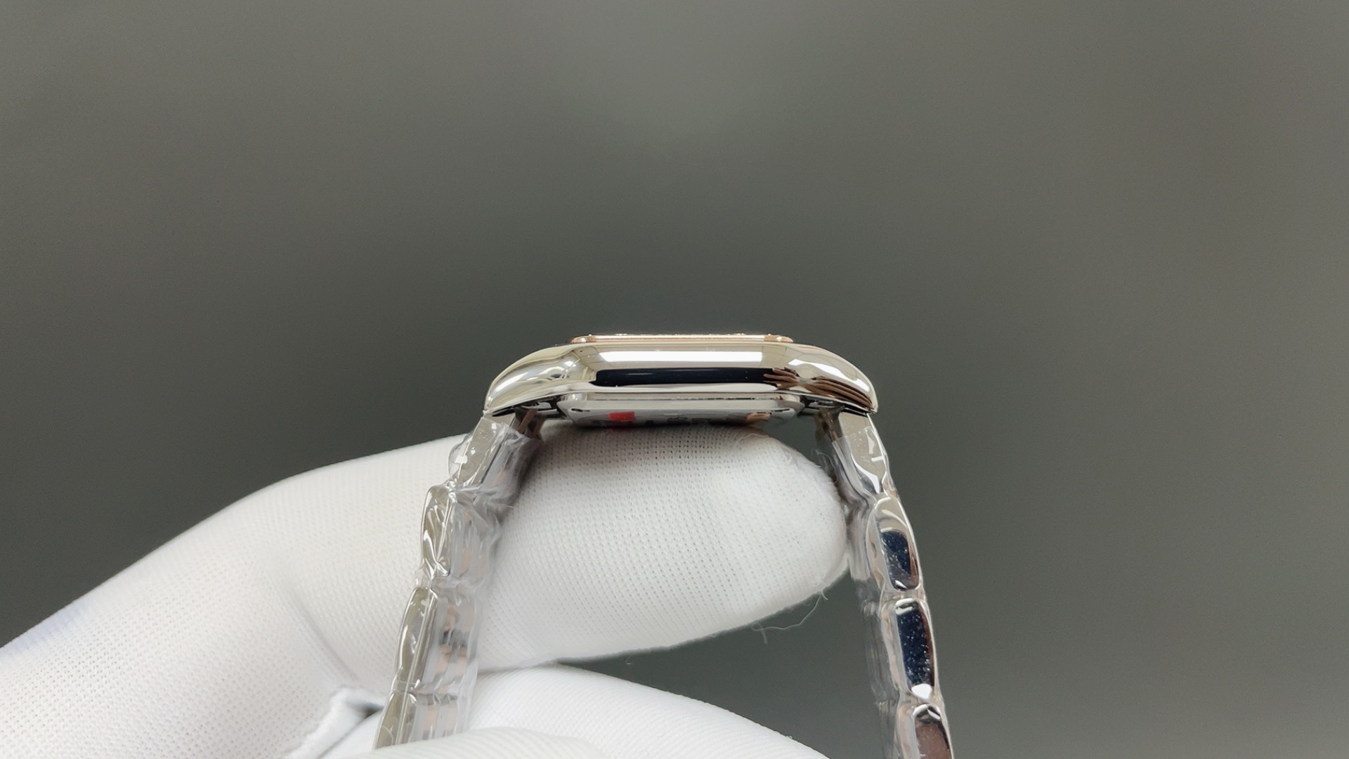 Cartier カルティエ パンテール 腕時計 レディース ダイヤモンド タンク型 27mm ピンクゴールド ホワイト - 画像 5