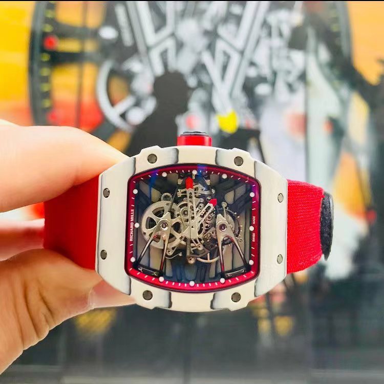 RICHARD MILLE リチャードミル 腕時計 メンズ 陀飛輪 繊維 レッド - 画像 2