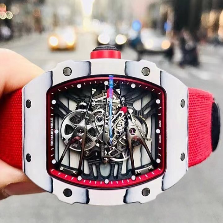 RICHARD MILLE リチャードミル 腕時計 メンズ 陀飛輪 繊維 レッド - 画像 3