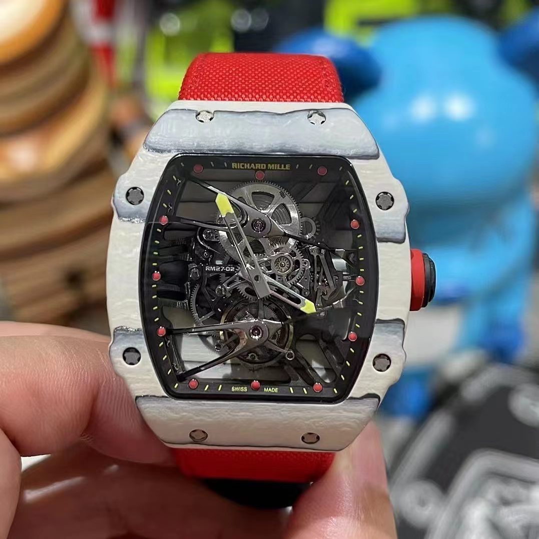 RICHARD MILLE リチャードミル 腕時計 メンズ 陀飛輪 繊維 レッド - 画像 6