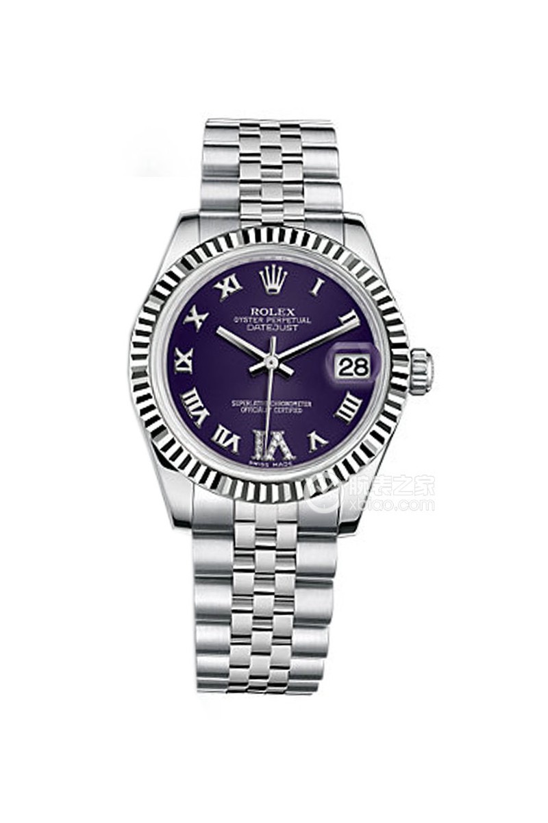 ROLEX ロレックス デイトジャスト 腕時計 メンズ 自動巻き インデックス パールベゼル ブルー - 画像 2