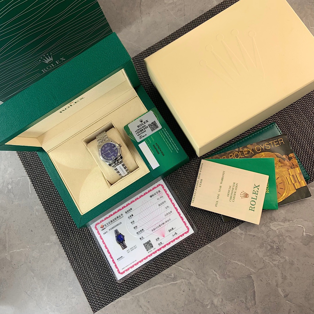 ROLEX ロレックス デイトジャスト 腕時計 レディース 自動巻き シャンパン ブルーダイヤモンド 11鑽