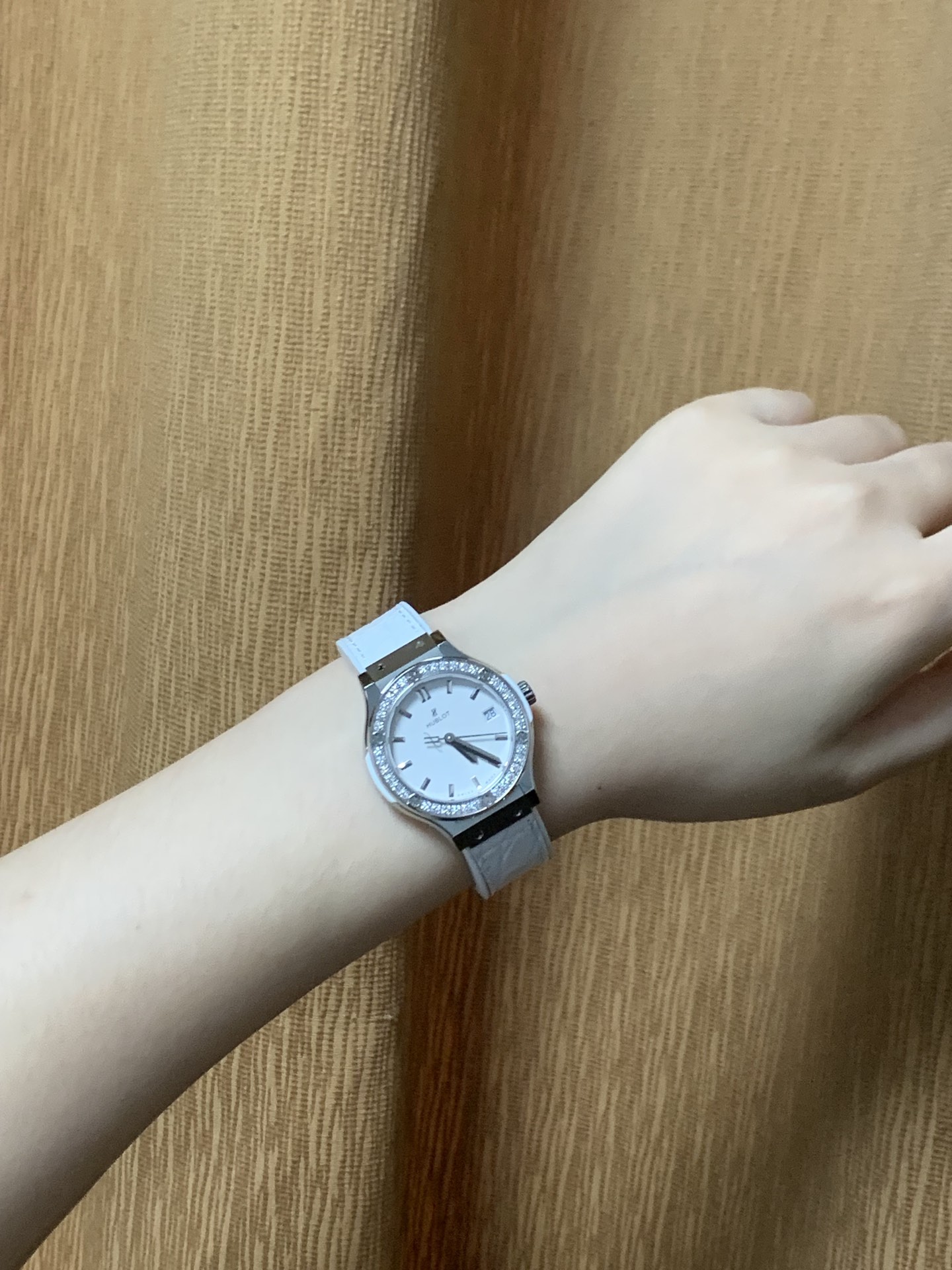 HUBLOT ハブロット 腕時計 レディース シースルーベルト 高級感 シルバー ブラック - 画像 9