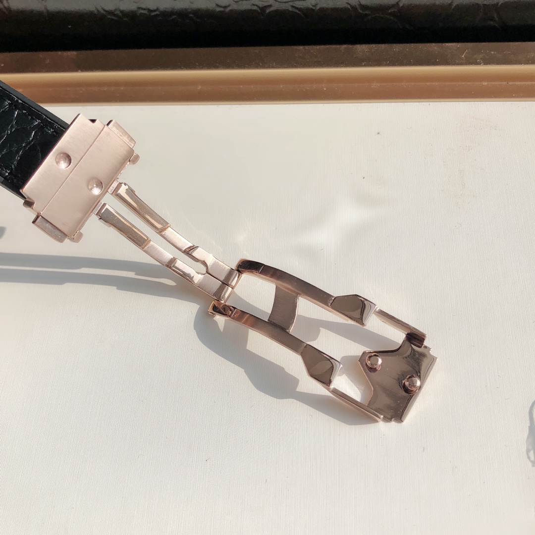HUBLOT ハブロット 腕時計 レディース ダイヤモンド ブラック カーフレザー ローズゴールド - 画像 7