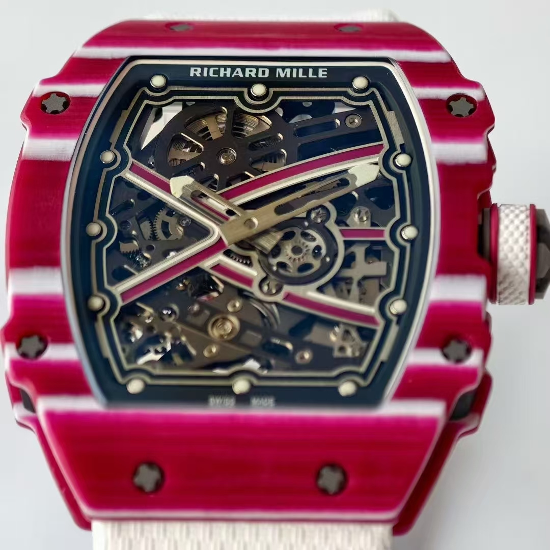 RICHARD MILLE リチャードミル 腕時計 メンズ 自動巻き 7.8mm 軽量 レッド ホワイト - 画像 4