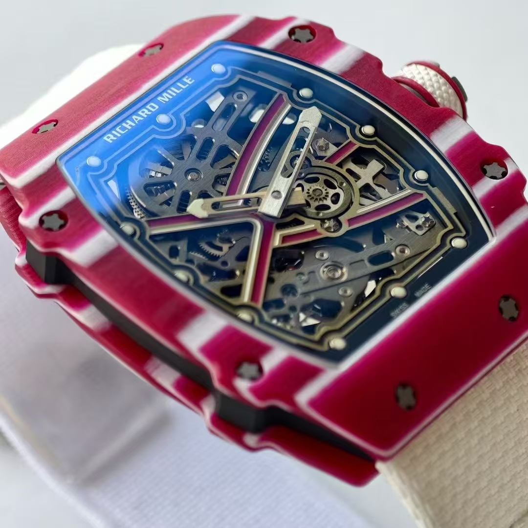 RICHARD MILLE リチャードミル 腕時計 メンズ 自動巻き 7.8mm 軽量 レッド ホワイト - 画像 5
