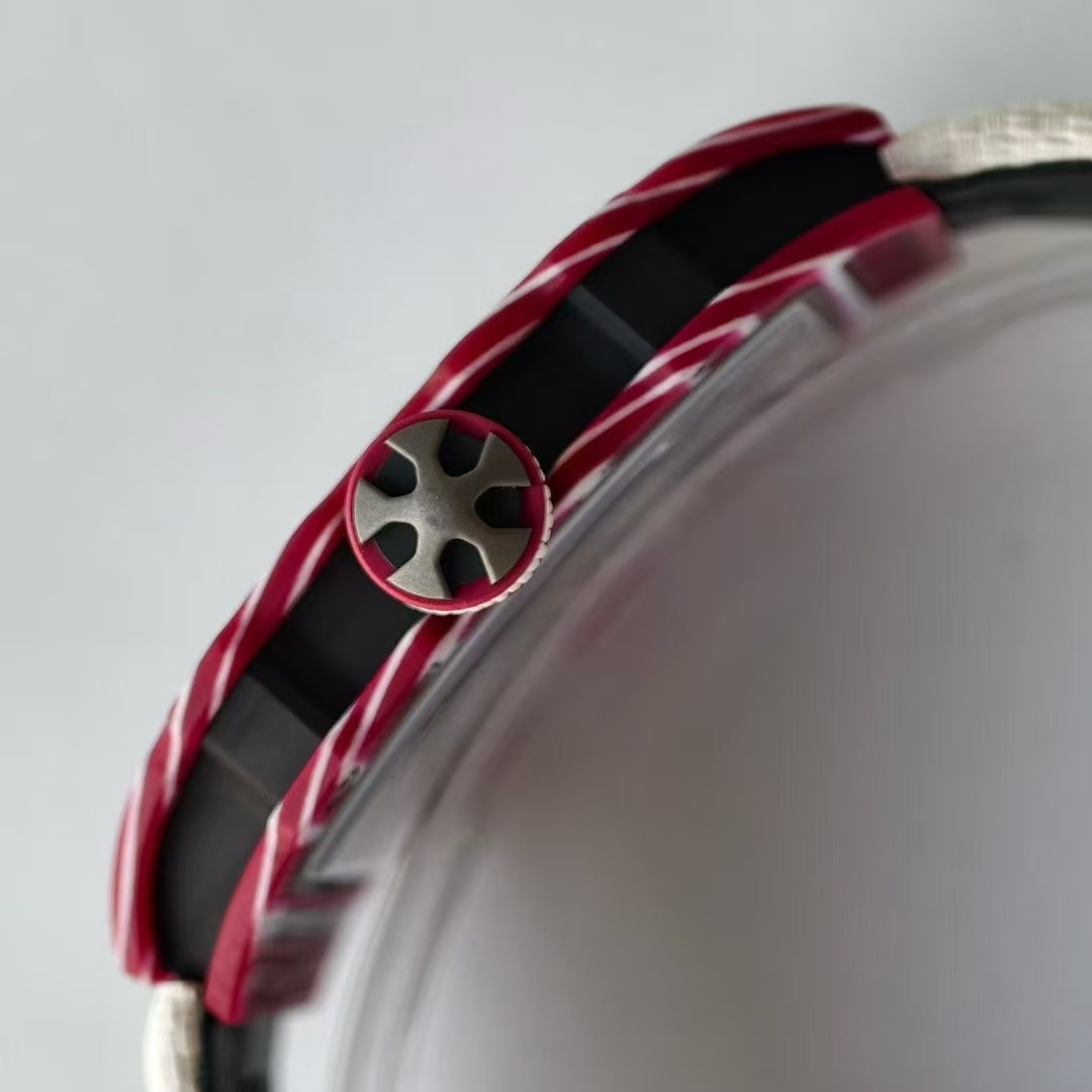 RICHARD MILLE リチャードミル 腕時計 メンズ 自動巻き 7.8mm 軽量 レッド ホワイト - 画像 6