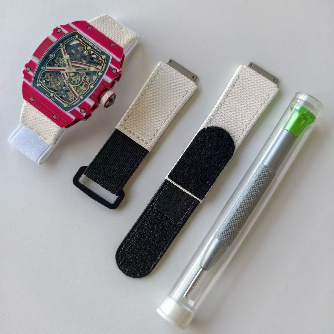 RICHARD MILLE リチャードミル 腕時計 メンズ 自動巻き 7.8mm 軽量 レッド ホワイト - 画像 9