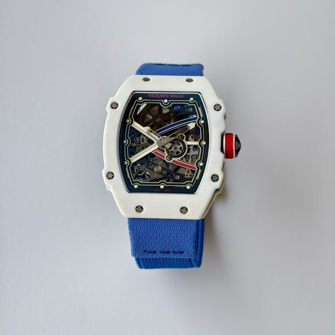 RICHARD MILLE リチャードミル 腕時計 メンズ 自動巻き 軽量 耐衝撃 ホワイト ブルー