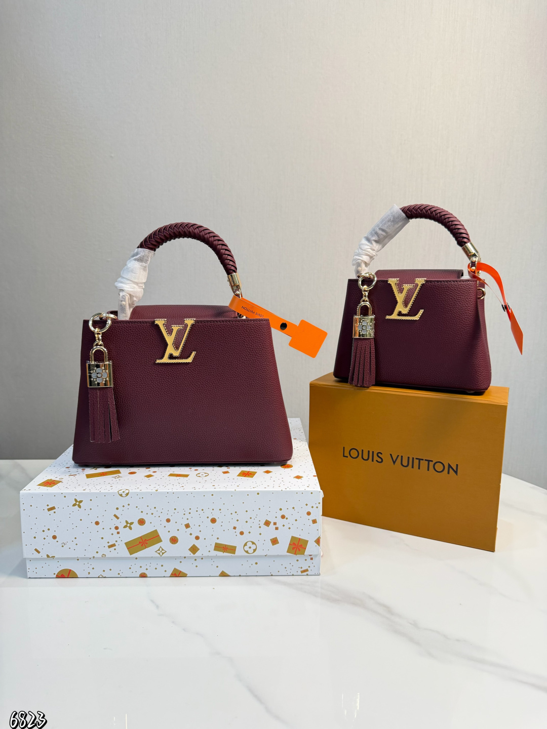 Louis Vuitton カプシーヌ MINI/BB ルイヴィトン CAPUCINES MINI/BB レザー ショルダーバッグ ハンドバッグ レディースバッグ 6色 - 画像 5