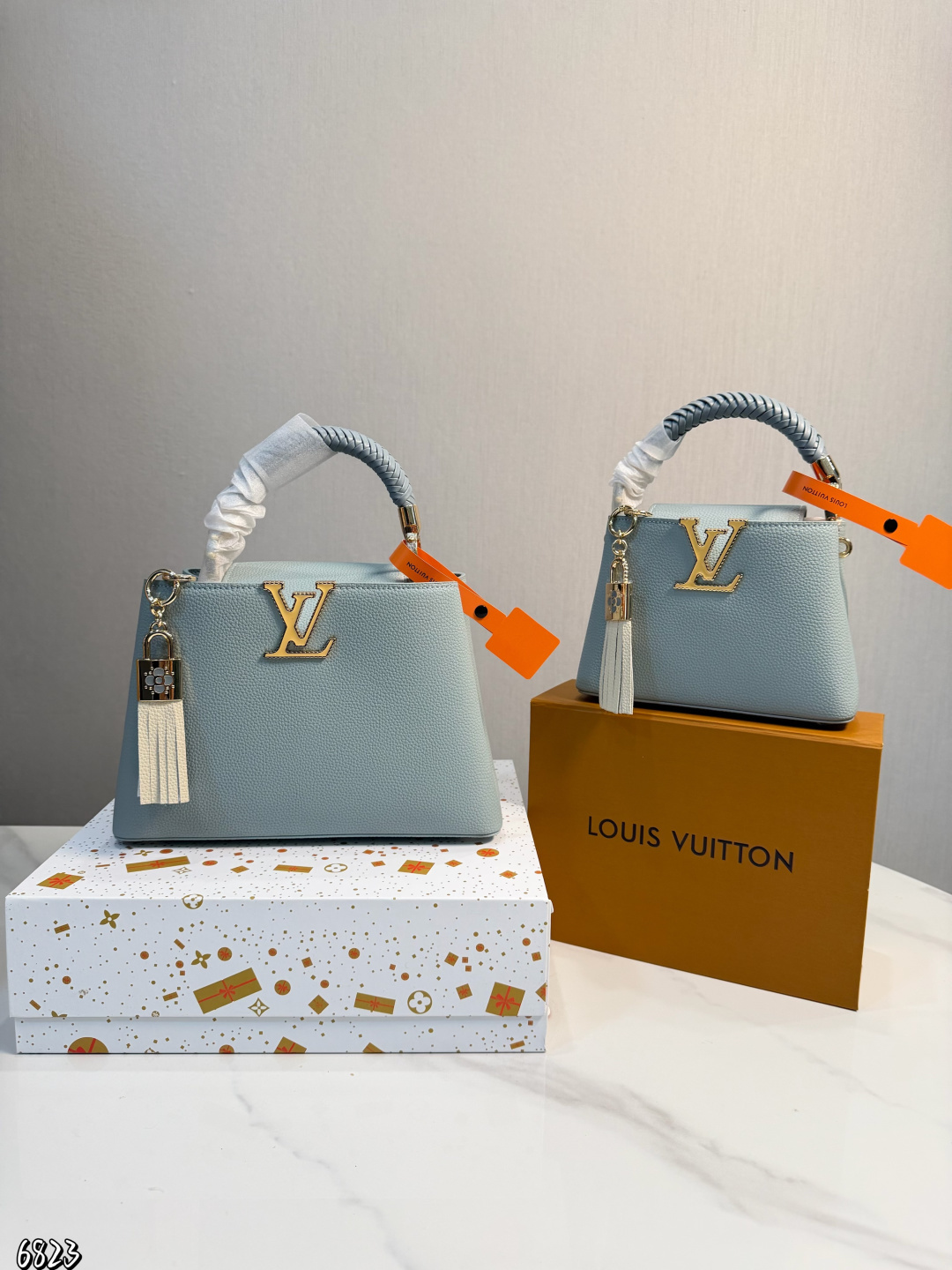 Louis Vuitton カプシーヌ MINI/BB ルイヴィトン CAPUCINES MINI/BB レザー ショルダーバッグ ハンドバッグ レディースバッグ 6色 - 画像 6