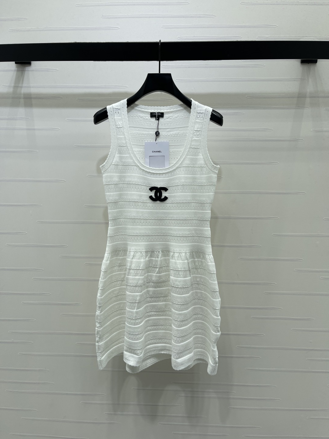 CHANEL シャネル レディース ワンピース バックレス ロゴ ニット 3色展開 - 画像 3