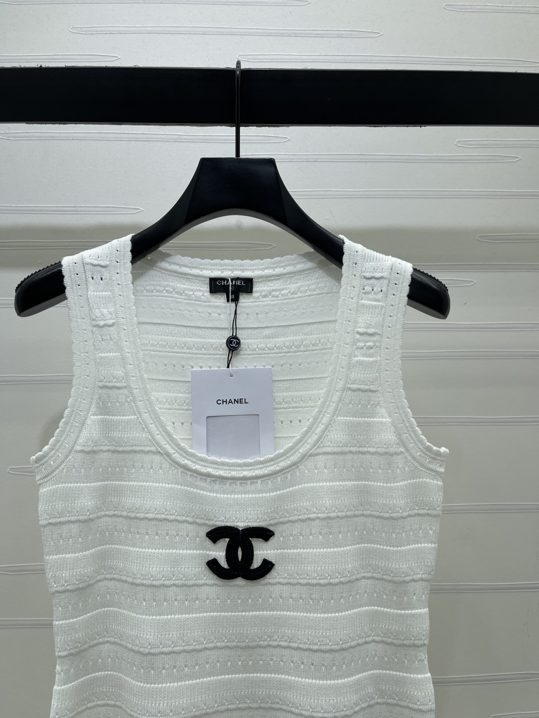 CHANEL シャネル レディース ワンピース バックレス ロゴ ニット 3色展開 - 画像 4