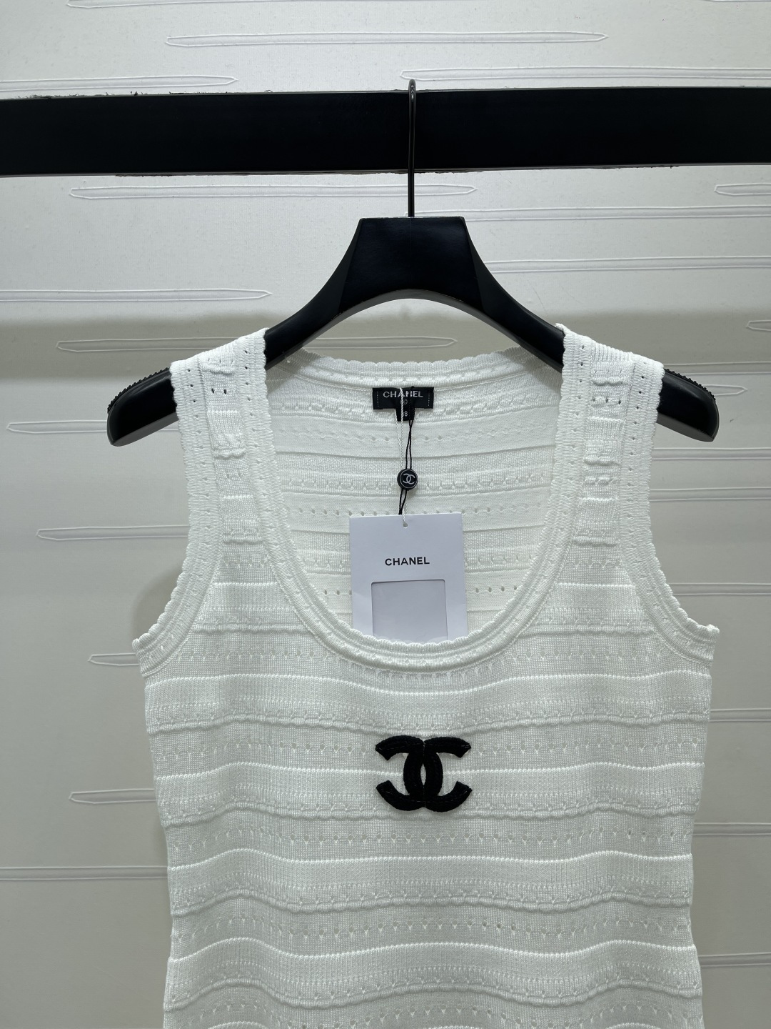 CHANEL シャネル レディース ワンピース バックレス ロゴ ニット 3色展開 - 画像 5