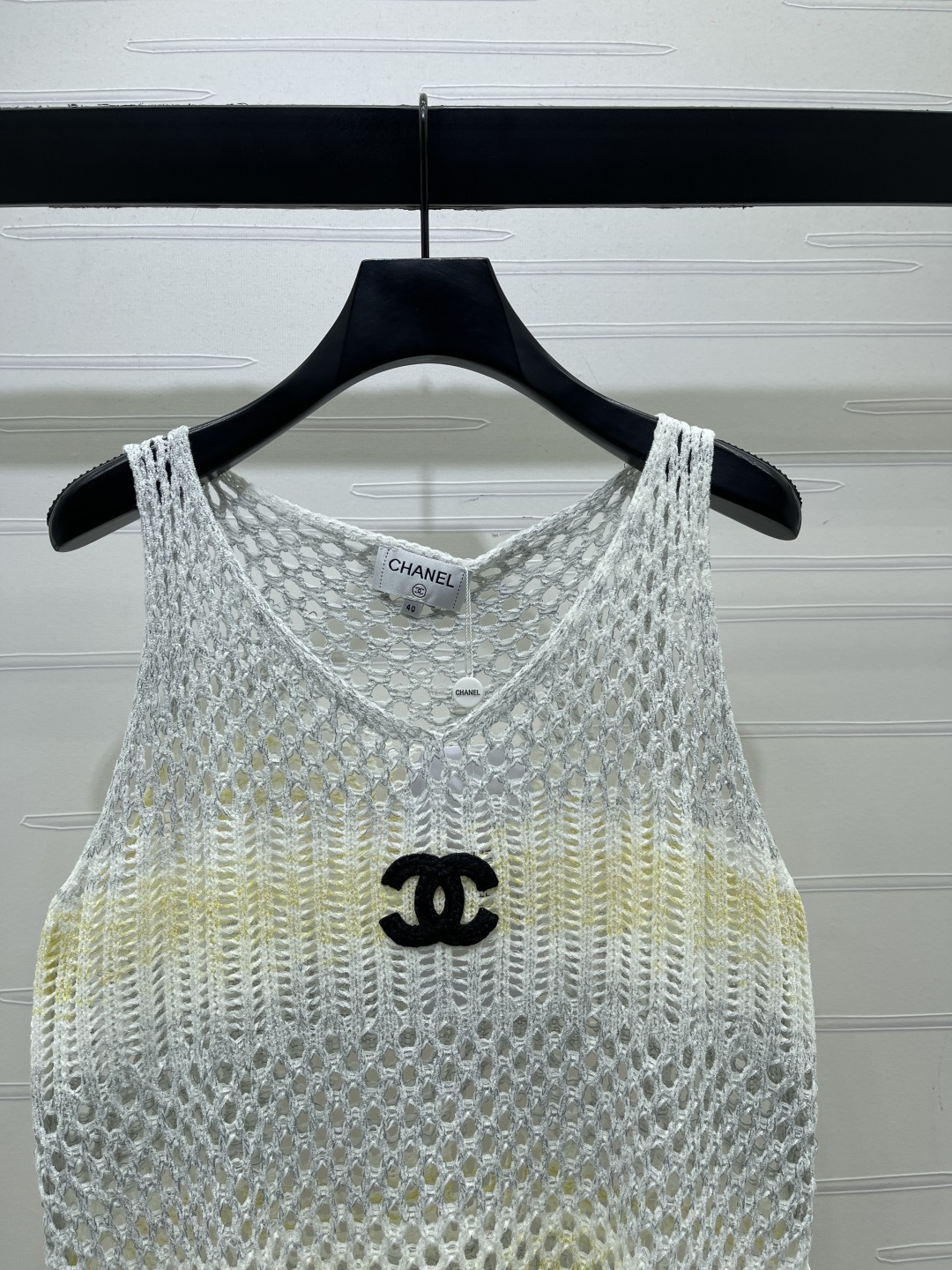 CHANEL シャネル ニット サマーニット レディース 渐变色 ヴィンテージ風 ローアイテム グレー ピンク 2色展開 - 画像 3